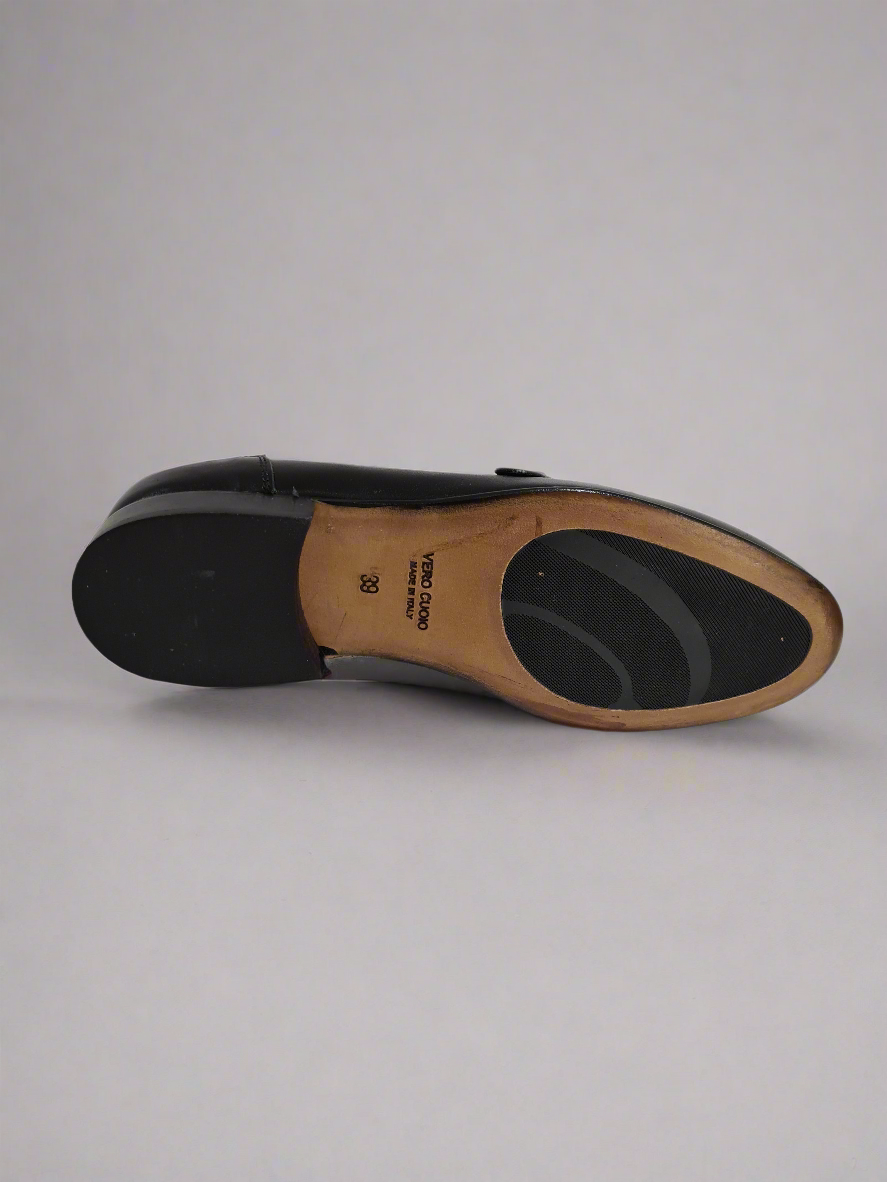 FERRINO Milano - Slippers con borchie camoscio Testa di moro
