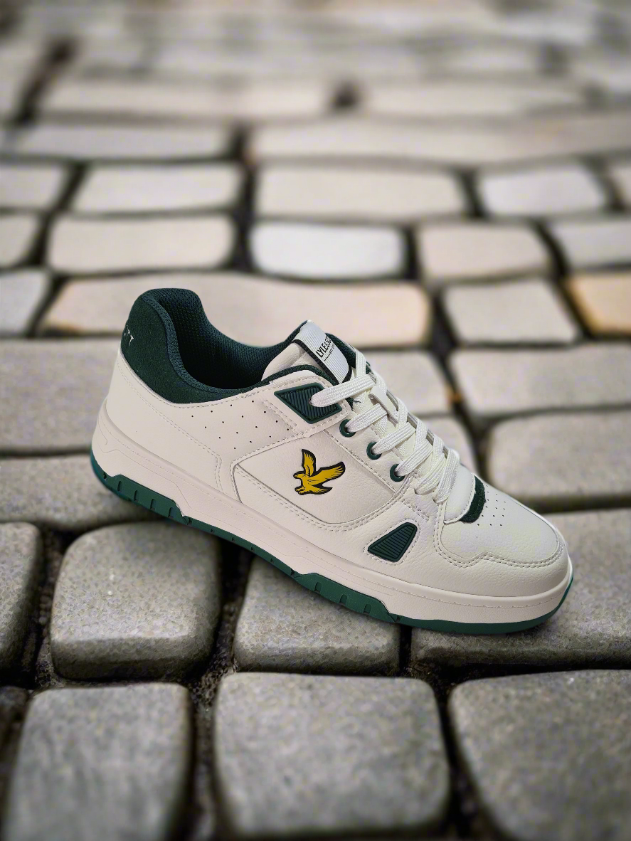 LYLE & SCOTT - EVANTON 848 OFF WHITE GREEN