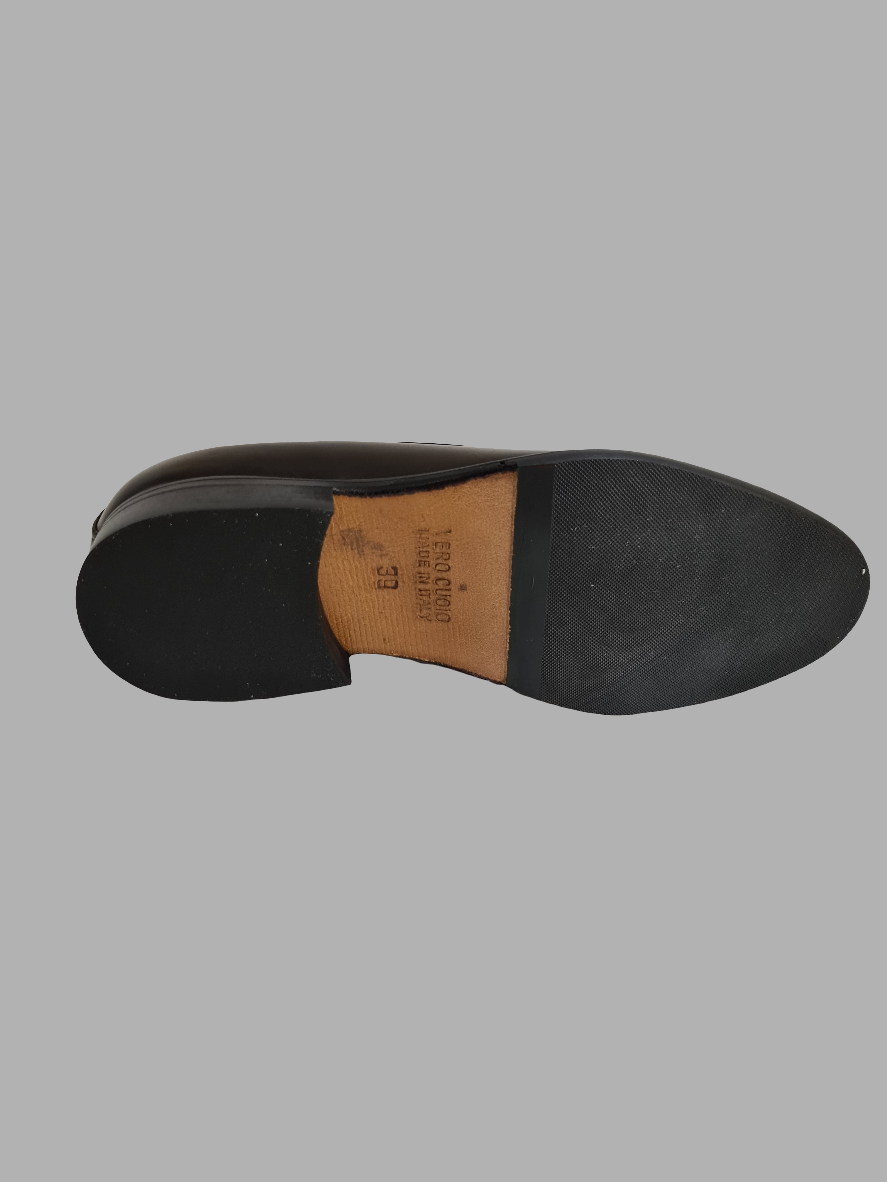 SORRENTINO Line - ELE MP Mocassino con nappine Pelle Nero