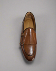 PRIMO EREDE - Slippers con fibbie pelle Cuoio