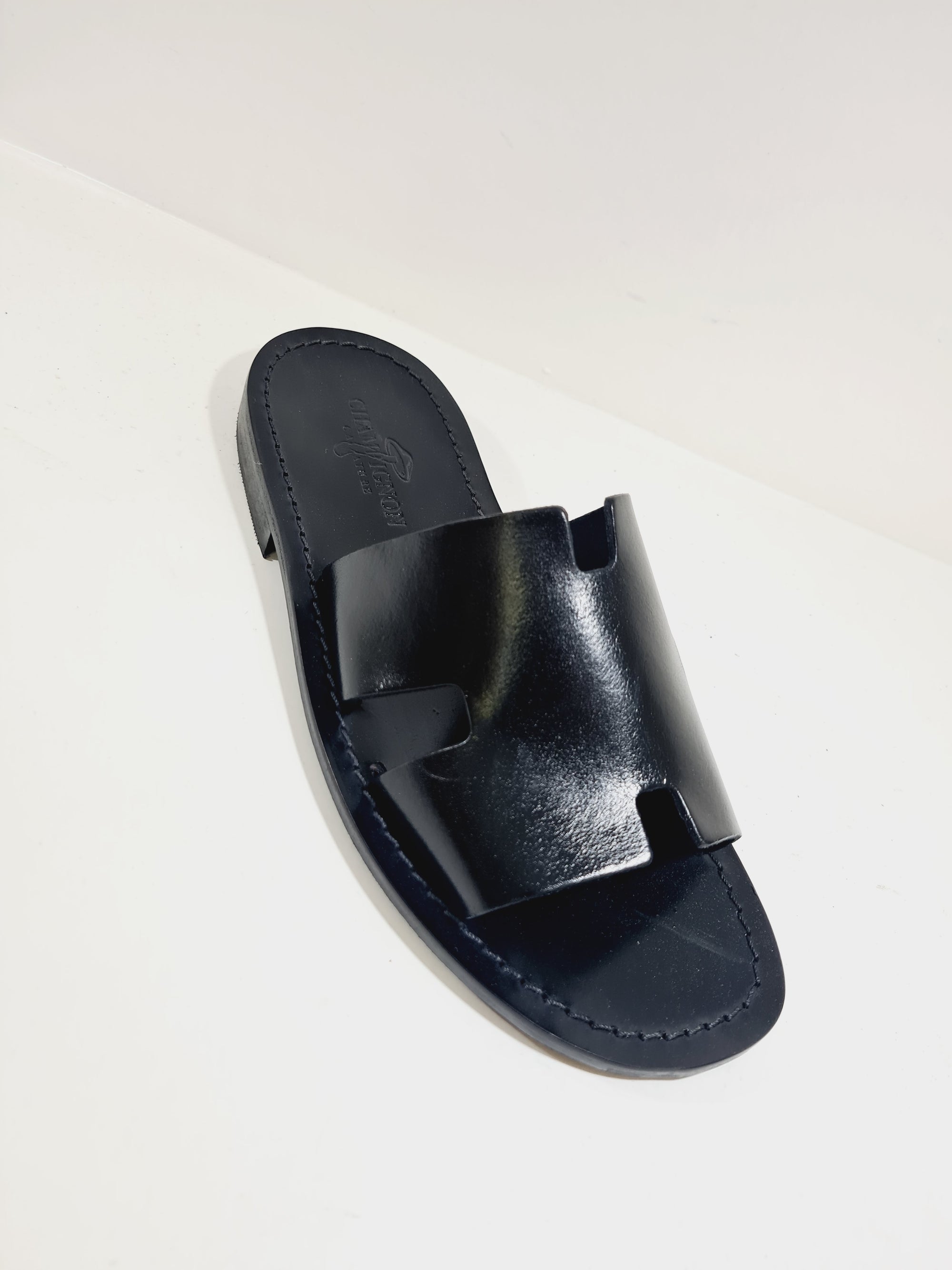Sandalo Artigianale - H.25 Pelle Nero