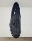 SORRENTINO Line - ELE MP Mocassino con nappine Pelle Nero