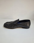 Fratelli RENNELLA 1935 - 8075 Mocassino pelle arricciata capra nero