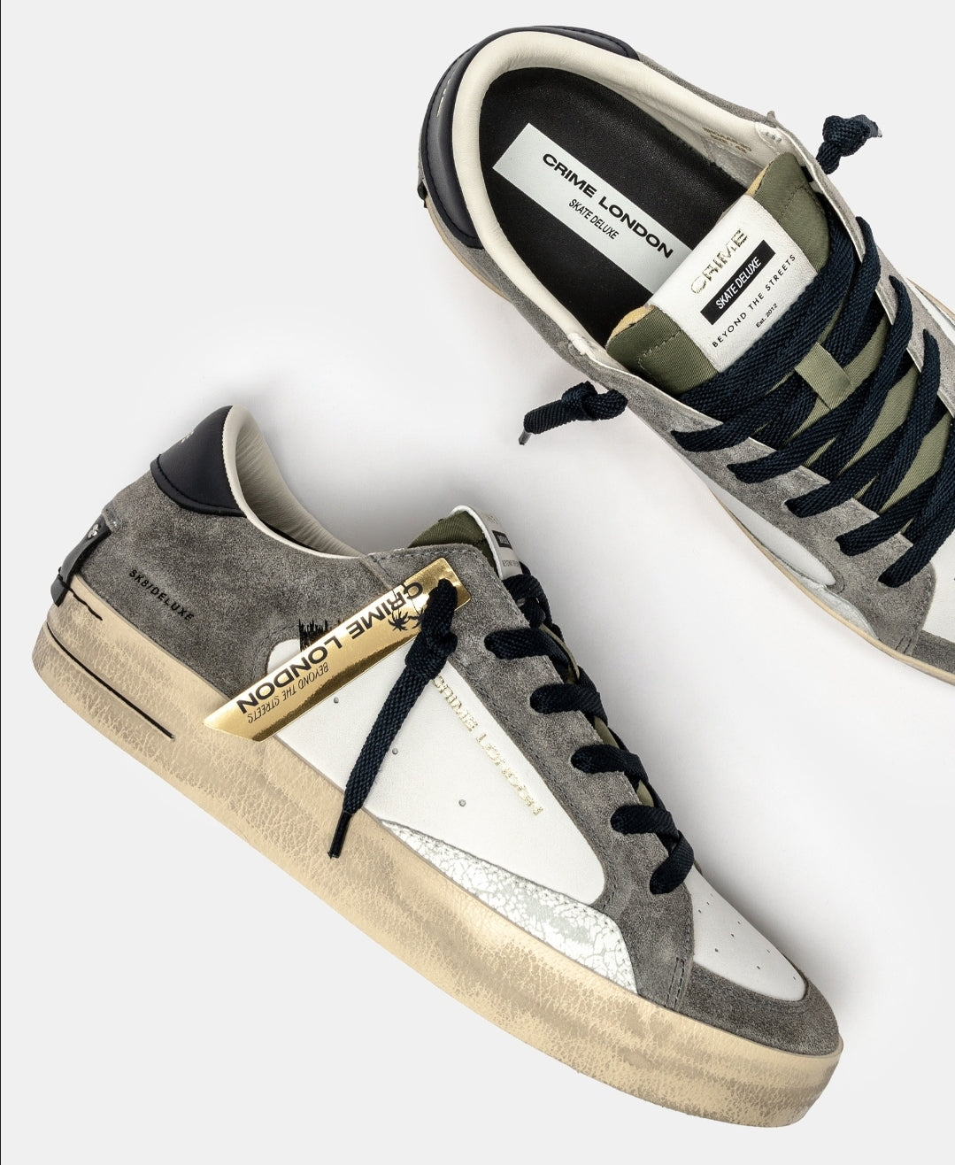 CRIME LONDON - SK8 DELUXE STONE GREY