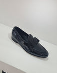 UBER ALLES - Slippers con Fiocco Vernice Nero
