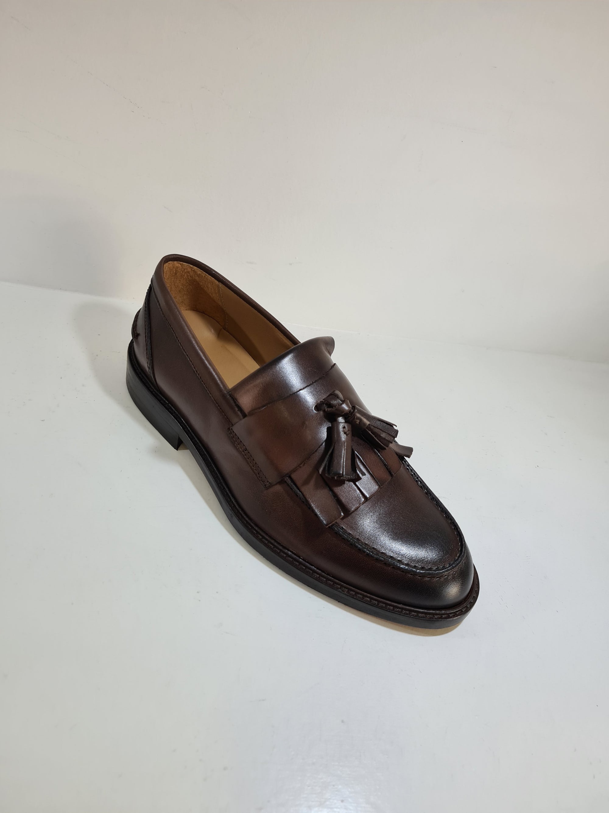 C346 - College Frangia e nappine Pelle Legno