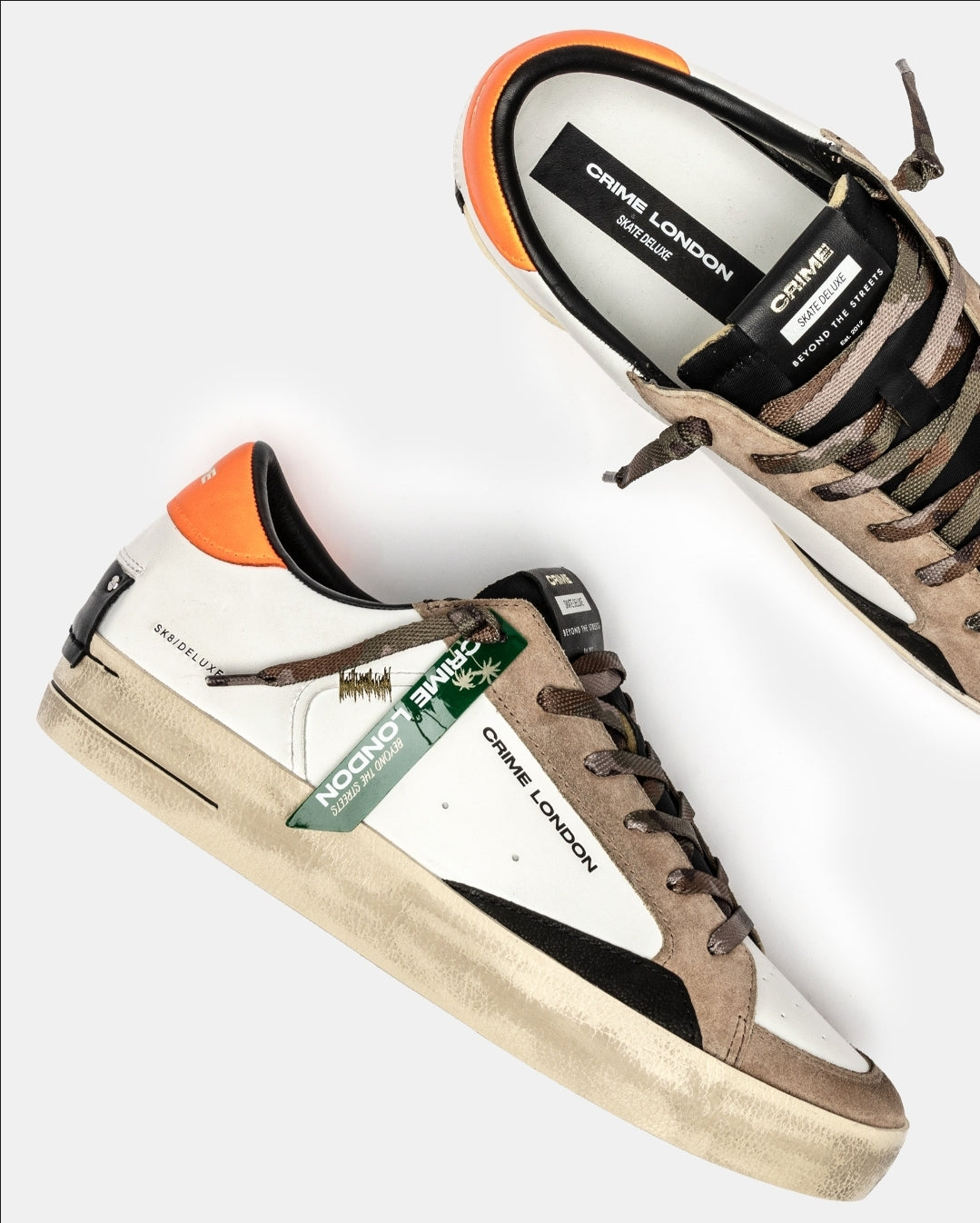 CRIME LONDON - SK8 DELUXE BURNT CAMO