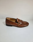 FERRINO Milano - Slippers con fibbia e frangia Pelle Cuoio