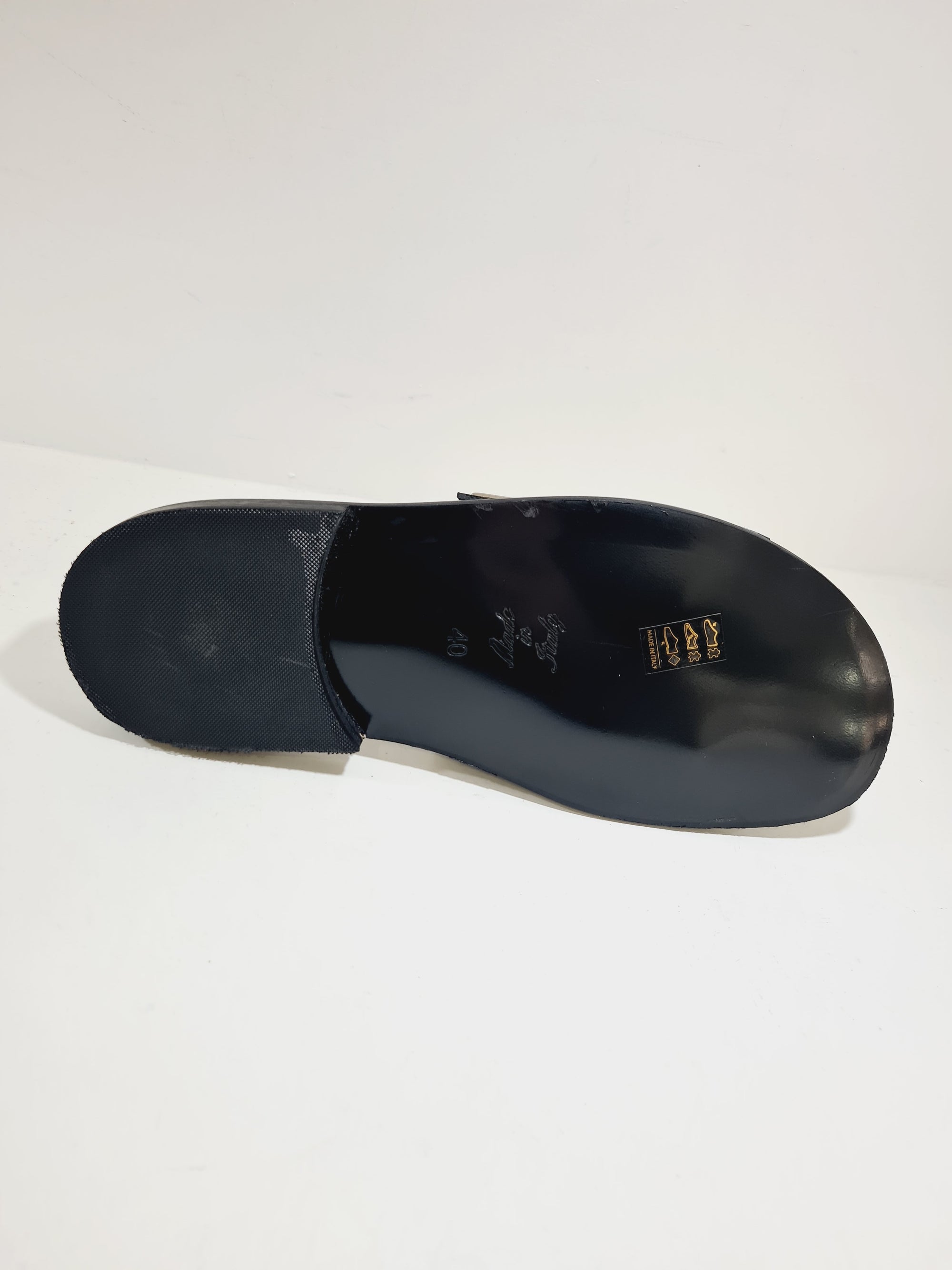 Sandalo Artigianale - H.25 Pelle Nero