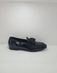 UBER ALLES - Slippers con Fiocco Vernice Nero