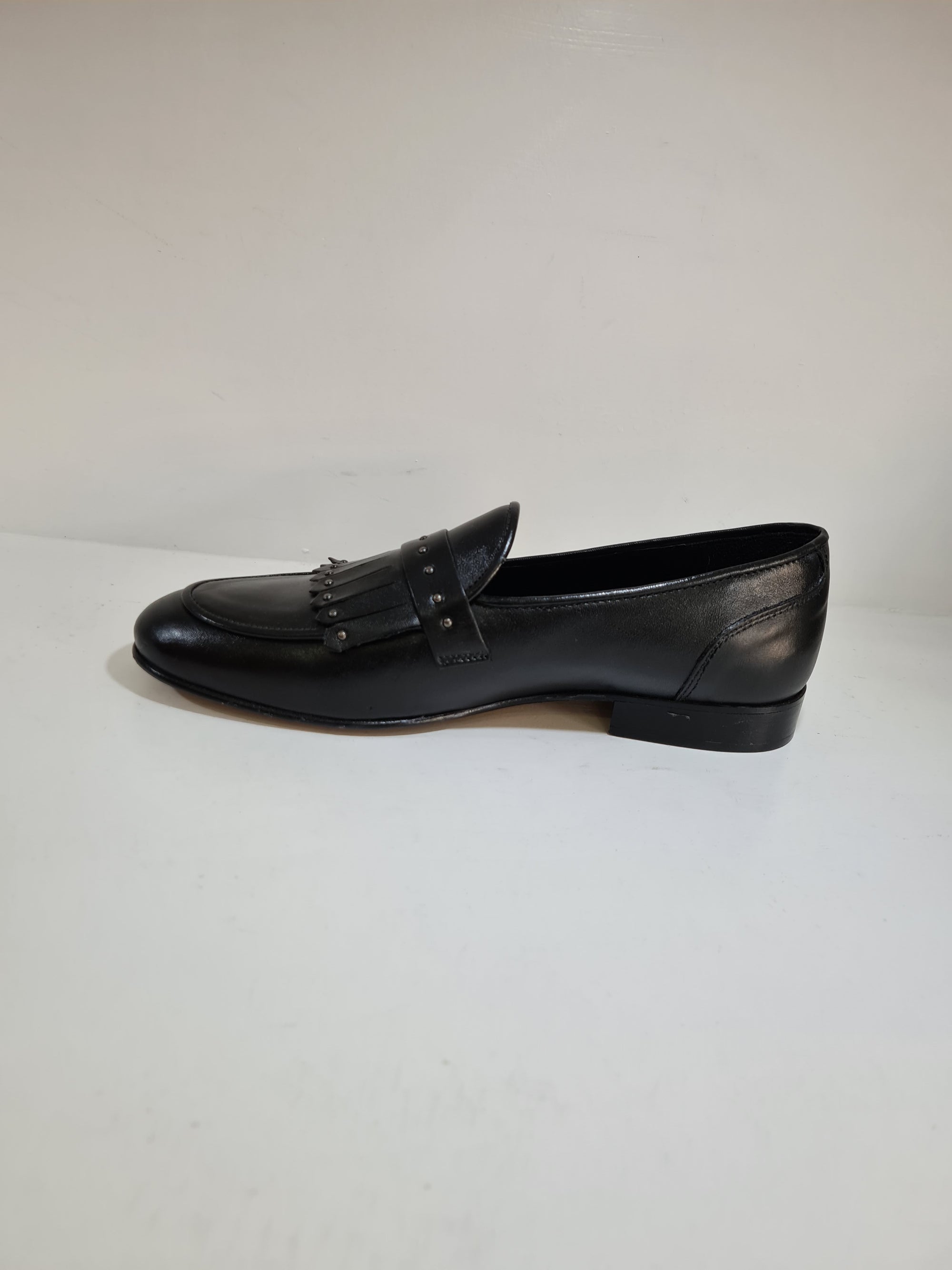 FERRINO Milano - Slippers con borchie Pelle Nero