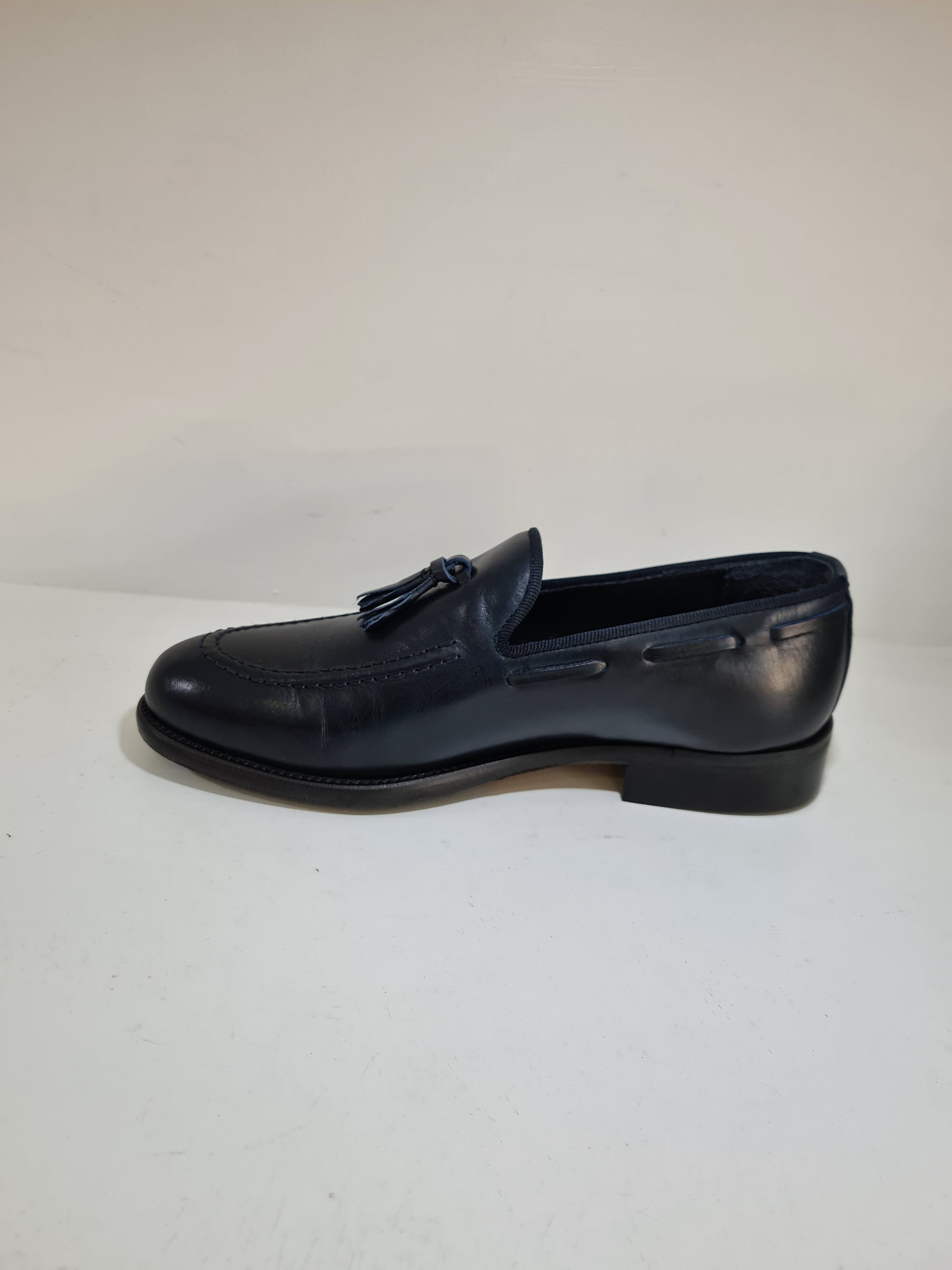 SORRENTINO Line - ELE MP Mocassino con nappine Pelle Blu