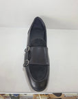 FERRINO Milano - A108 Doppia Fibbia Pelle Nero/ Camoscio Nero