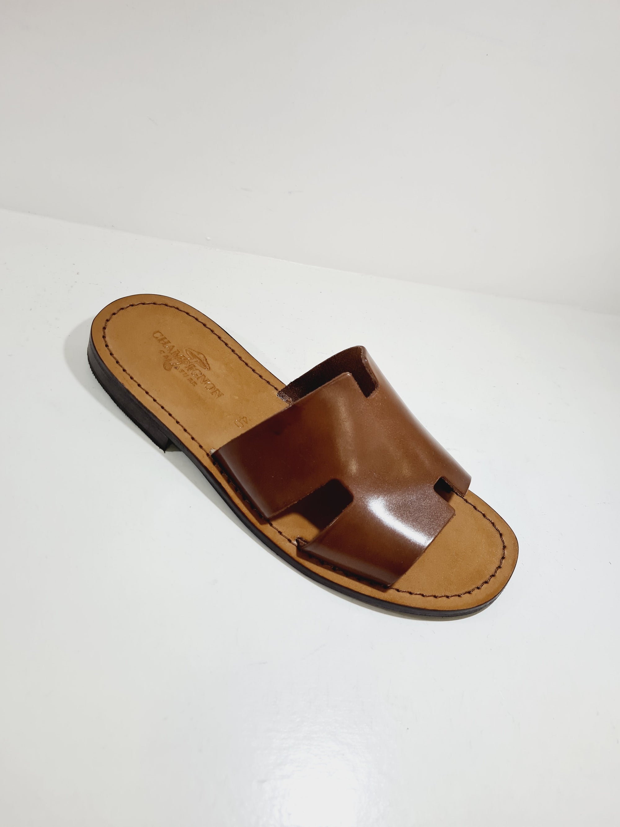 SANDALO Artigianale - H.25 Pelle Cuoio