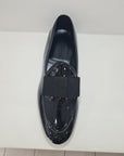 UBER ALLES - Slippers con Fiocco Vernice Nero