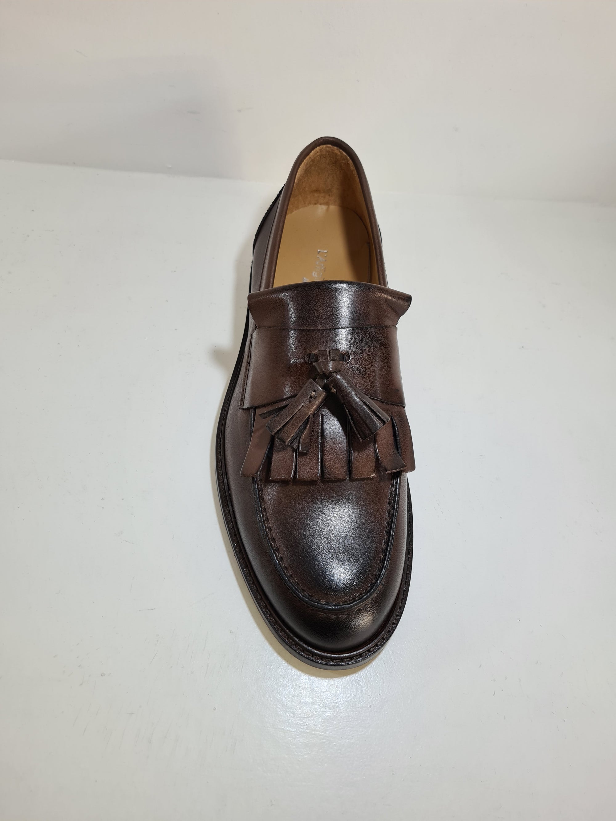 C346 - College Frangia e nappine Pelle Legno