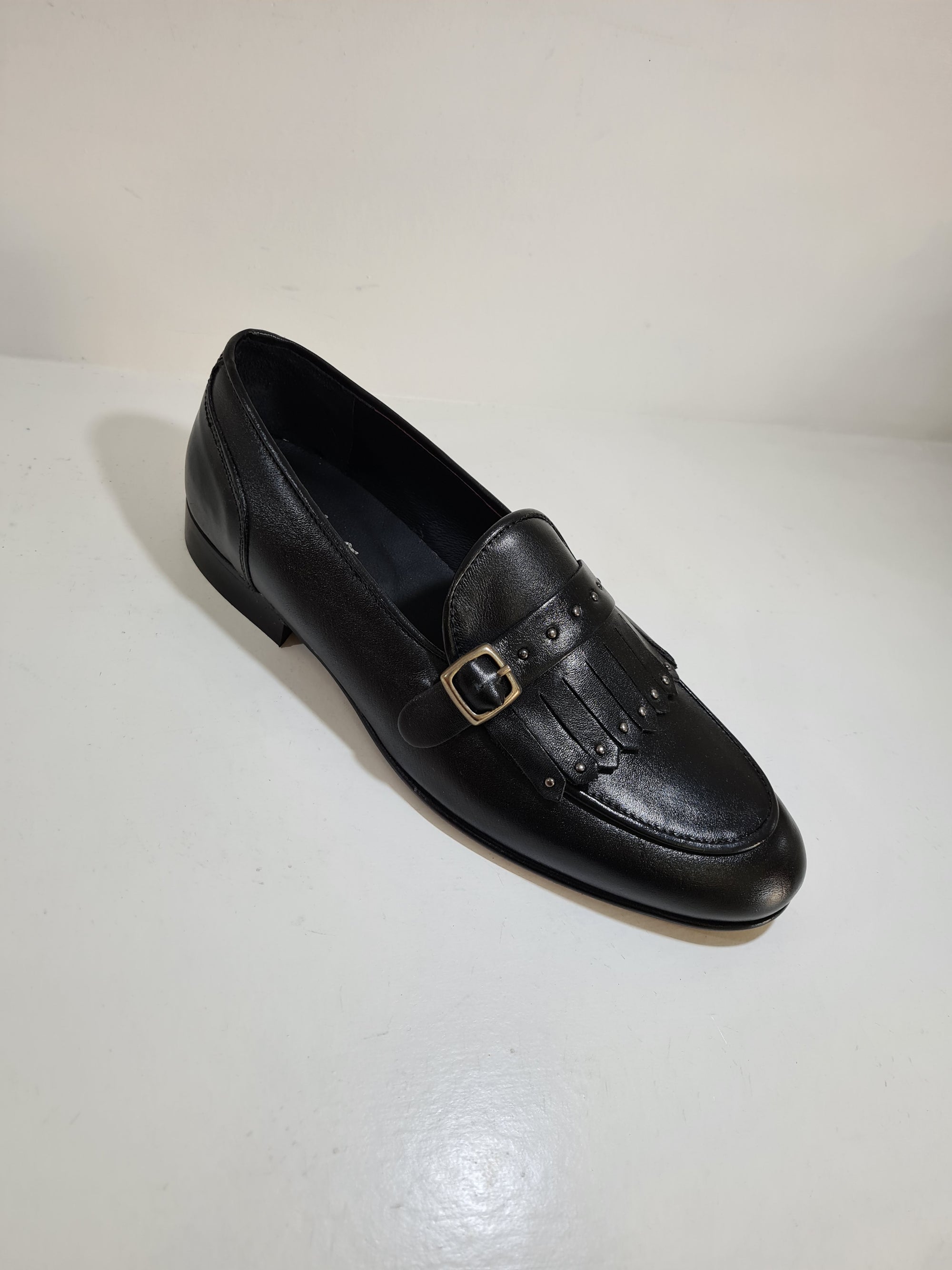 FERRINO Milano - Slippers con borchie Pelle Nero
