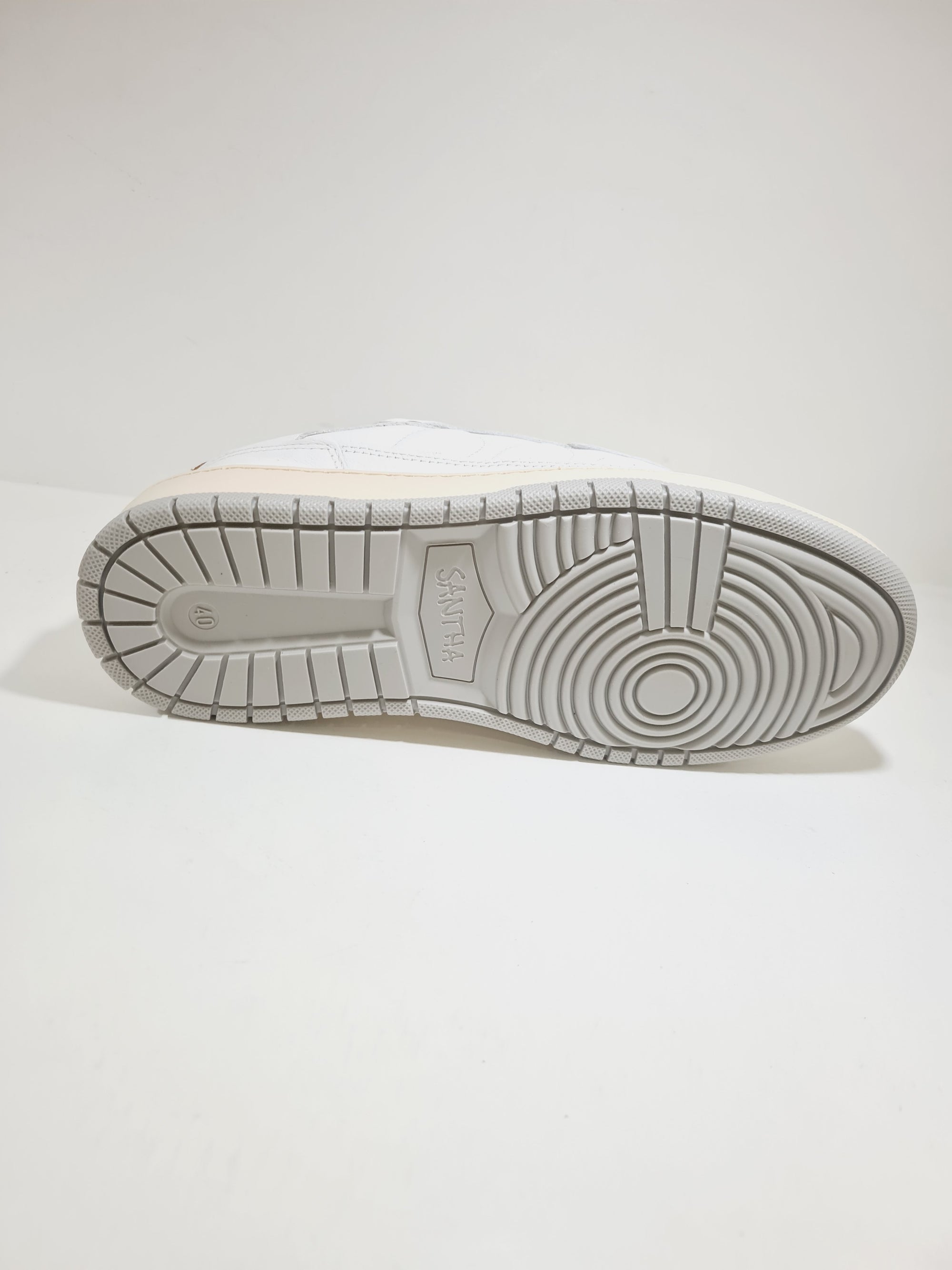 SANTHA - MODEL 2 Basic White - Cuoio