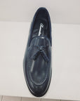 SORRENTINO Line - ELE MP Mocassino con nappine Pelle Blu