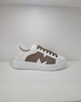 BRIAN MILLS - 1002 Pelle Bianco Nabuk Tortora