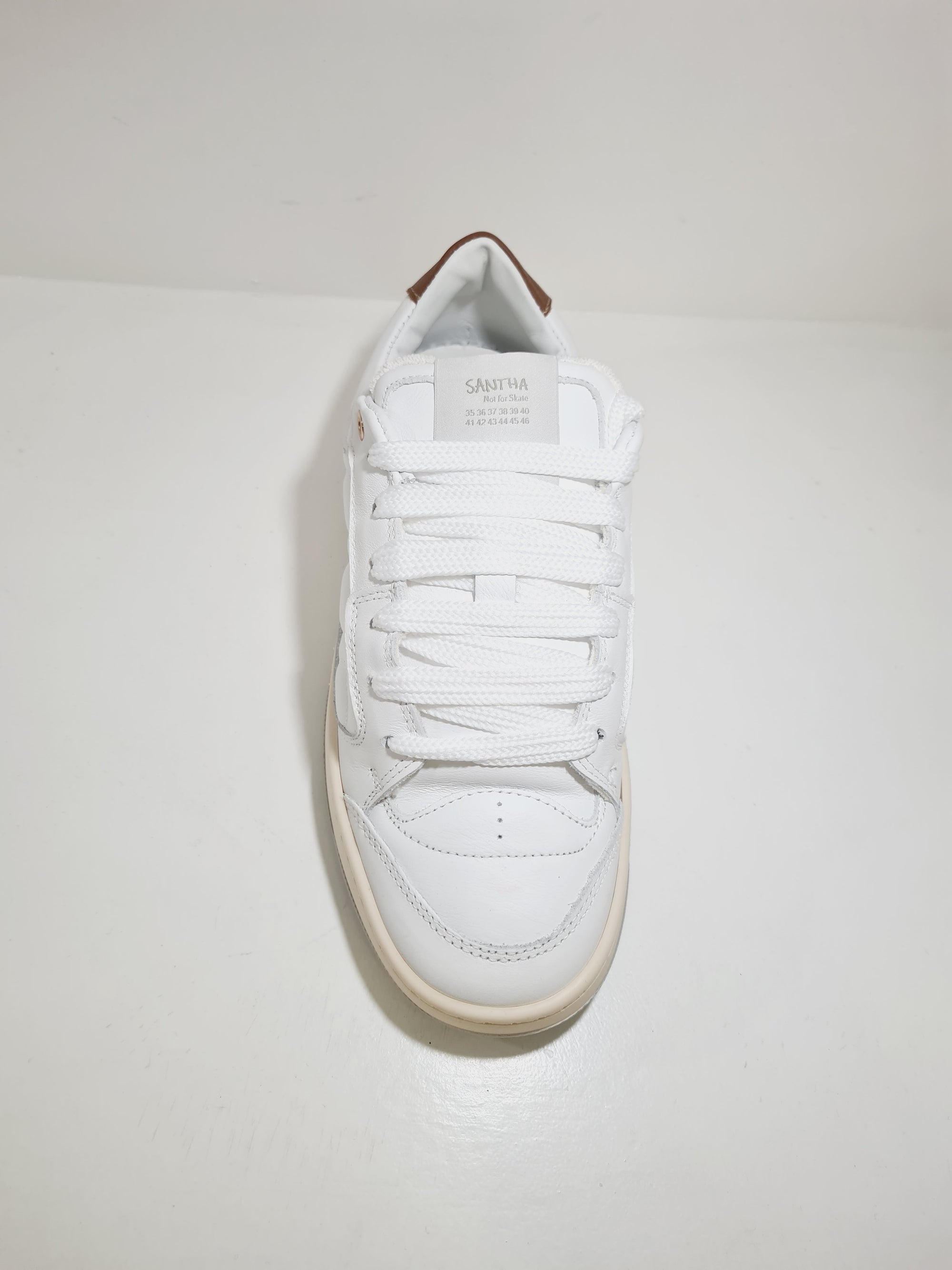 SANTHA - MODEL 2 Basic White - Cuoio