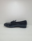UBER ALLES - Slippers con Fiocco Vernice Nero