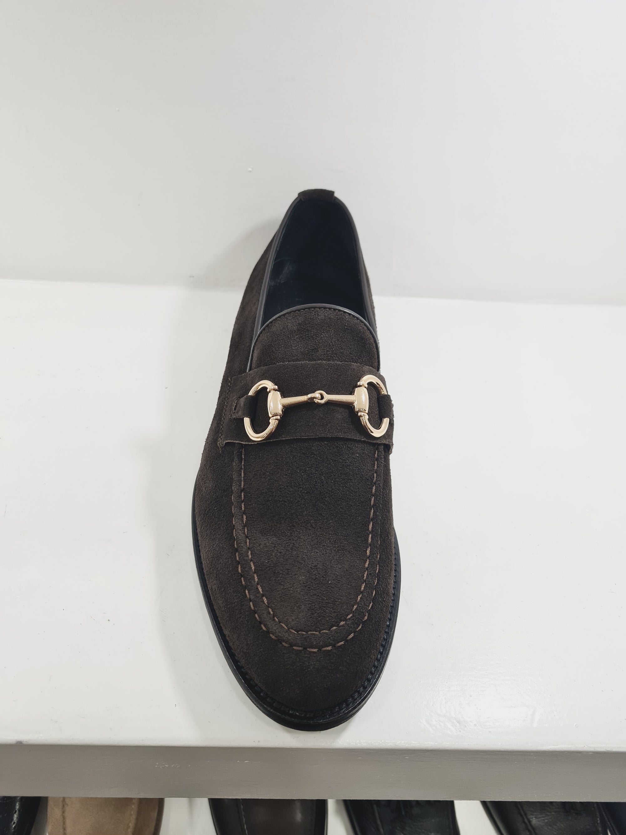 FERRINO Milano - E030 Camoscio Testa di moro Morsetto oro