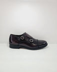 SORRENTINO Line - 020MP Double Monk Pelle Abrasivato Bordeaux