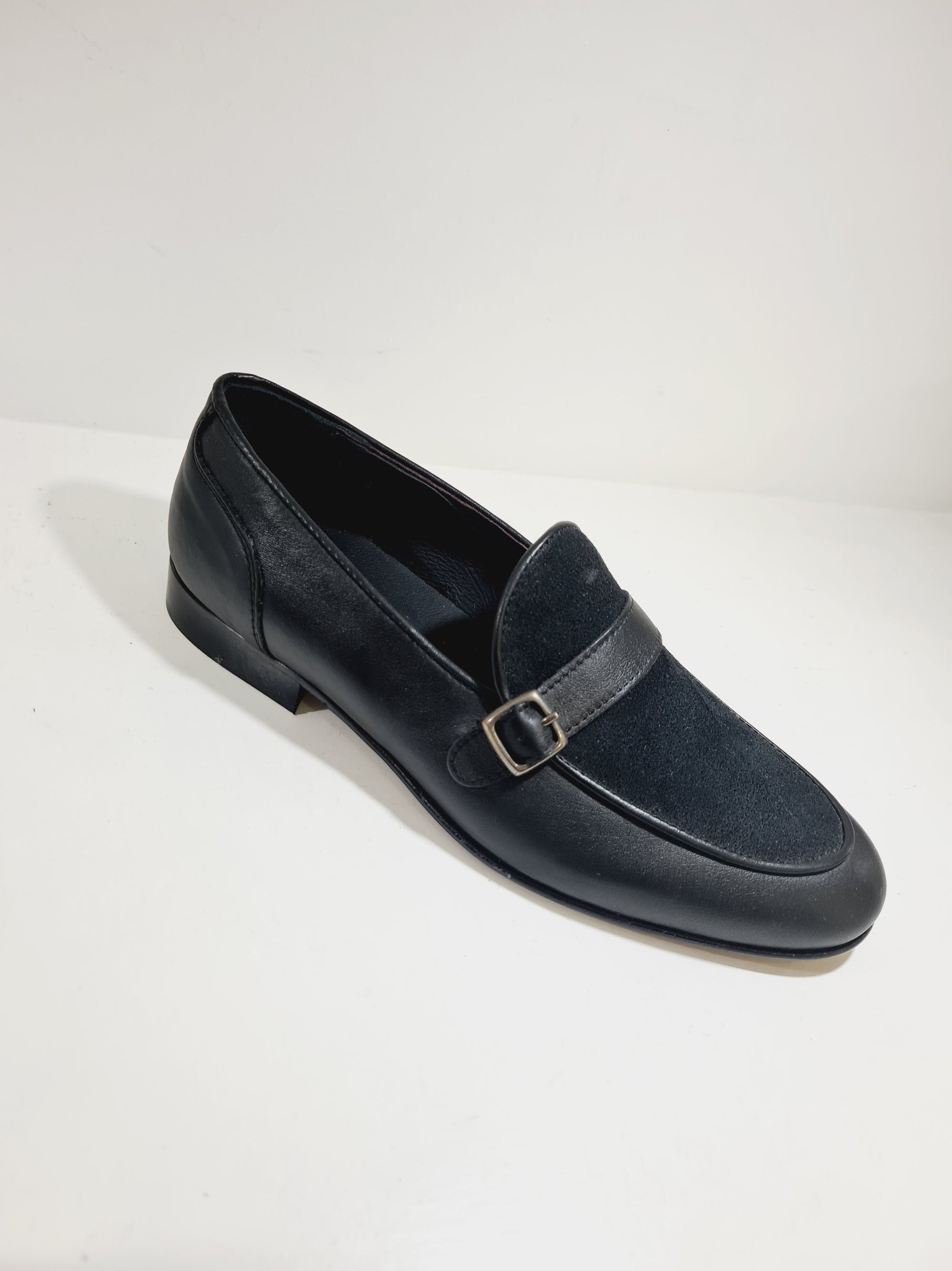 FERRINO Milano - 113 Monofibbia Pelle Nero + Camoscio Nero