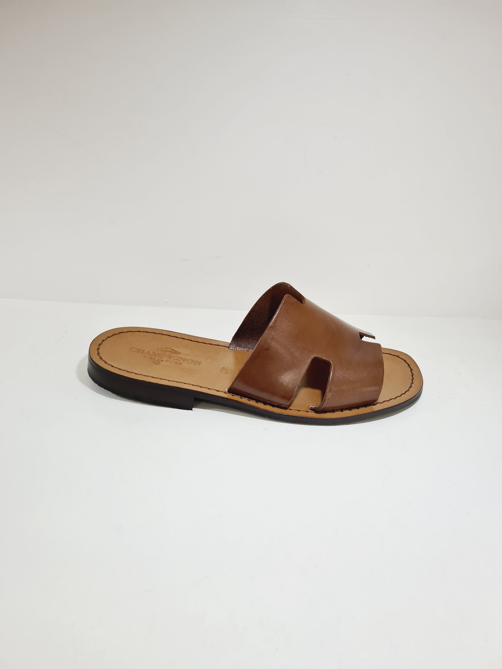 SANDALO Artigianale - H.25 Pelle Cuoio