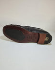 Fratelli RENNELLA 1935 - 8075 Mocassino pelle arricciata capra nero