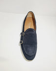 FERRINO Milano - 108 Camoscio Blu doppia fibbia