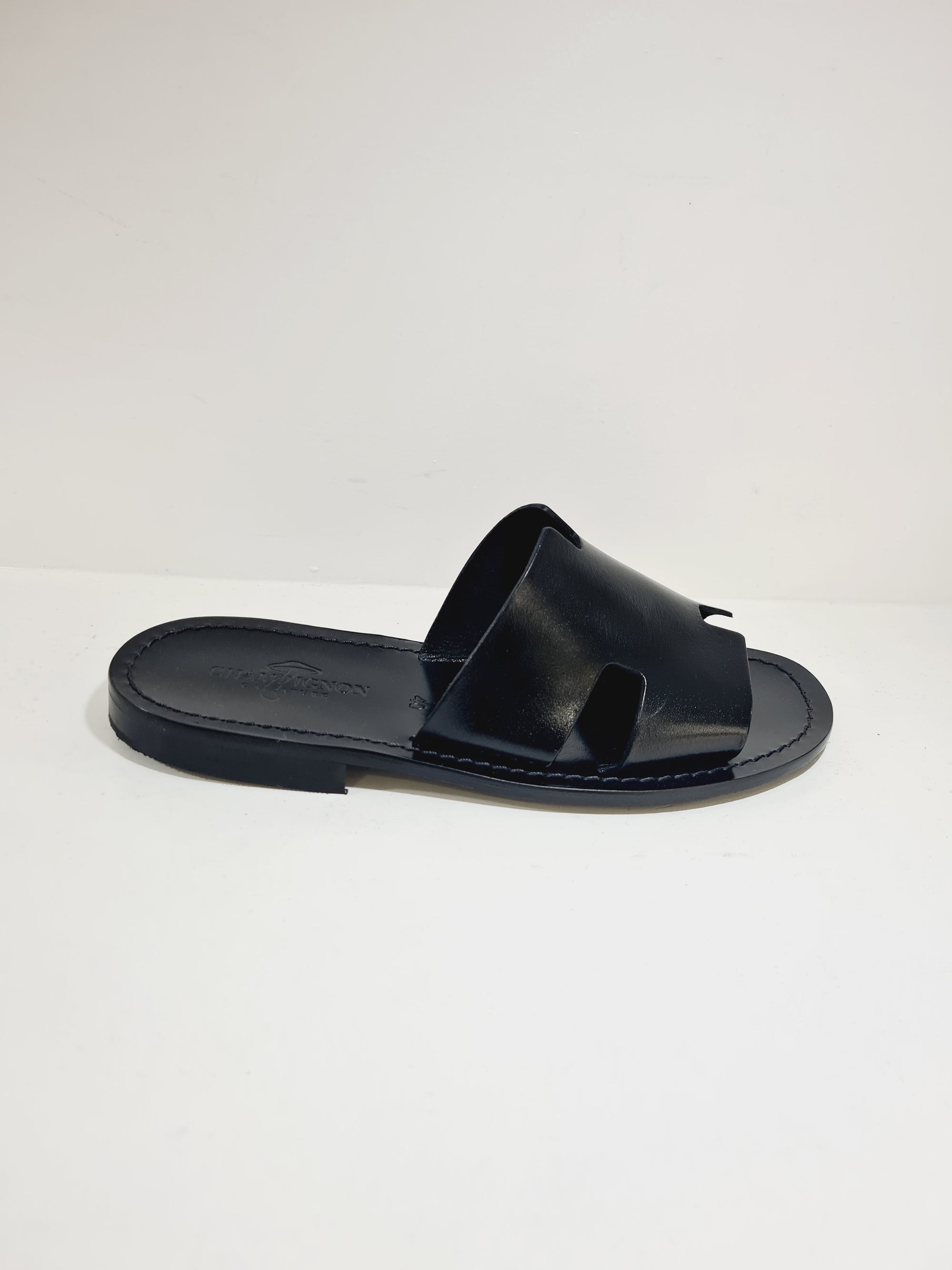 Sandalo Artigianale - H.25 Pelle Nero
