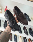 SORRENTINO Line - ELE MP Mocassino con nappine Pelle Nero