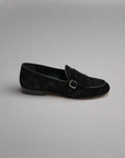FERRINO Milano - Slippers con borchie camoscio Nero
