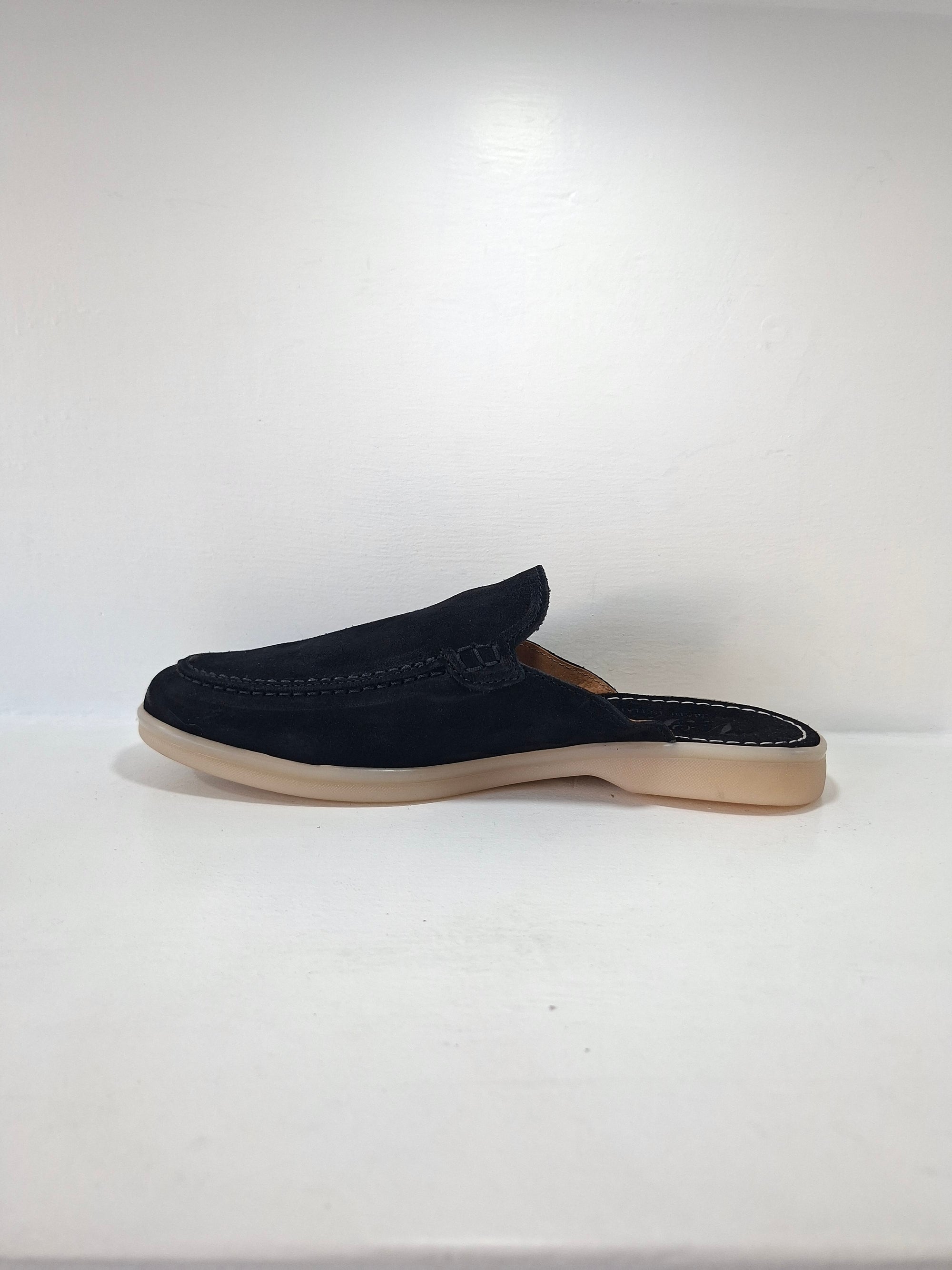 Lavorazione Artigianale - Sabot LP Camoscio Nero