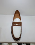 PRIMO RADO - DALLAS Pelle Bicolor Cuoio/Bianco