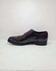 SORRENTINO Line - 020MP Double Monk Pelle Abrasivato Bordeaux