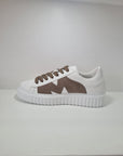 BRIAN MILLS - 1002 Pelle Bianco Nabuk Tortora