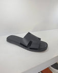 Sandalo Artigianale - H25 Pelle Nero