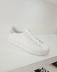 LUXURY - Art. 2999 Pelle Bianco toppone Grigio camoscio
