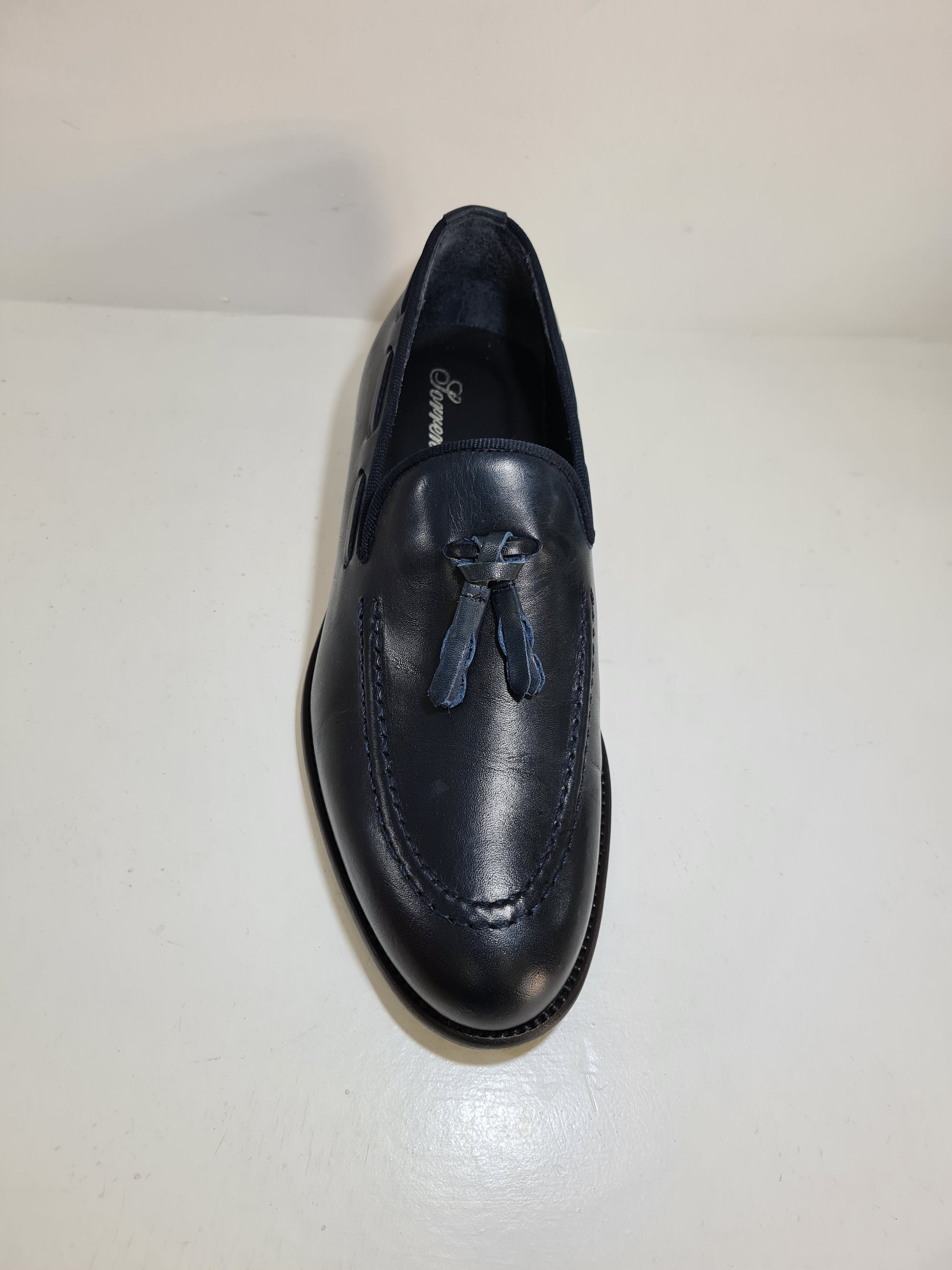 SORRENTINO Line - ELE MP Mocassino con nappine Pelle Blu