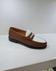 PRIMO RADO - DALLAS Pelle Bicolor Cuoio/Bianco
