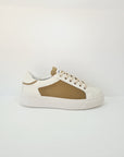 Y 2 - 9026 Pelle Beige Canvas Tabacco
