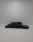 V.F - Sandalo Doppia/Fascia Pelle Nero