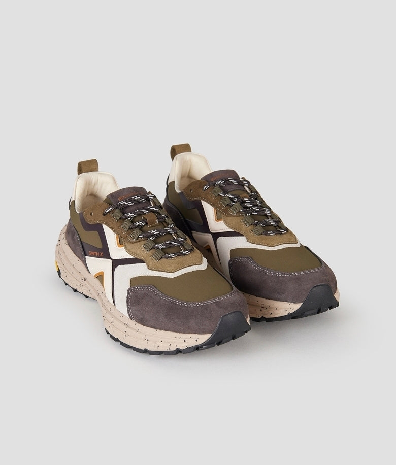 ALEXANDER SMITH X - HORIZON Camoscio Grigio e ripstop Verde