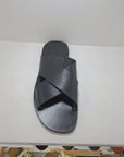 V.F - Sandalo Doppia/Fascia Pelle Nero