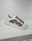BRIAN MILLS - 1002 Pelle Bianco Nabuk Tortora