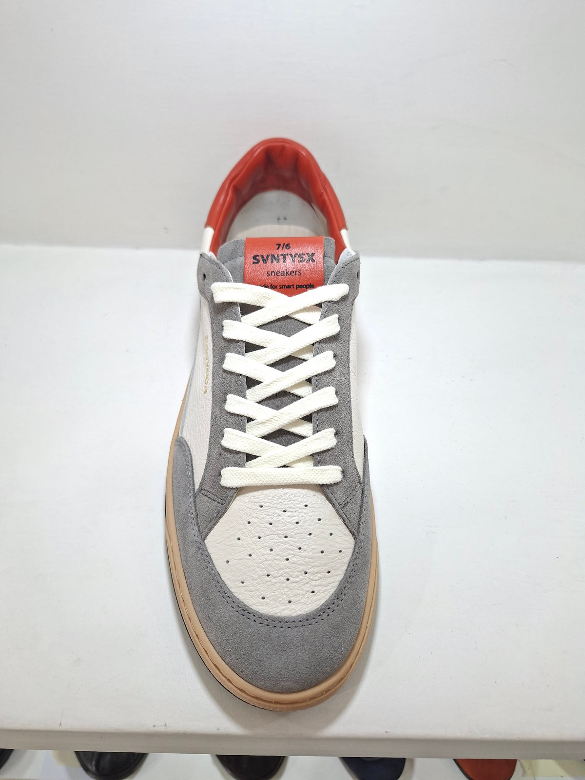SVNTYSX 7/6 - STAY Pelle Bianco Toppone Rosso