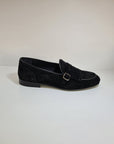 FERRINO Milano - Slippers con borchie camoscio Nero